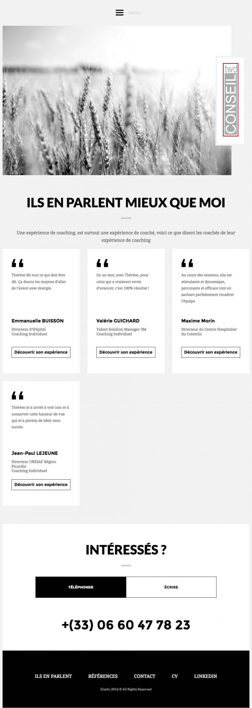 site moderne, responsive et évolutif