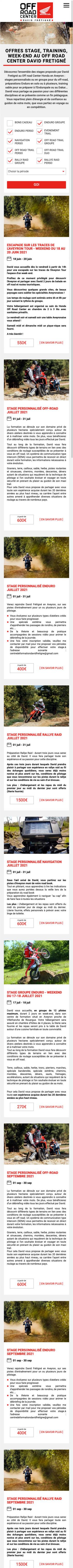 Site internet David Fretigne